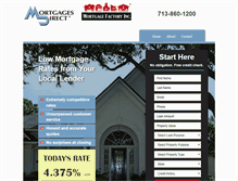 Tablet Screenshot of mortgagefactory.com